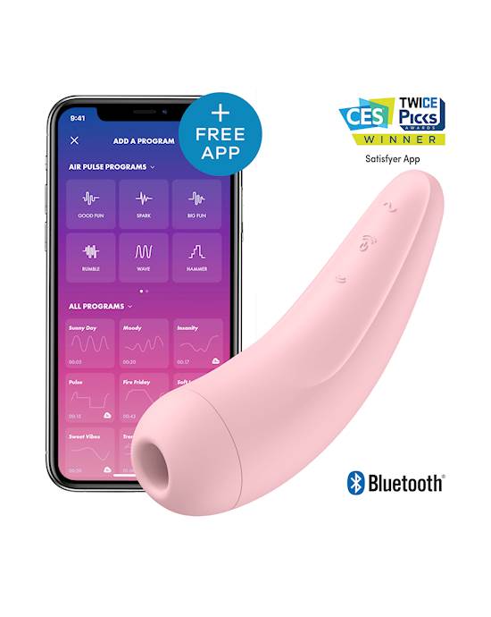 Satisfyer Curvy 2 hút mút âm vật rung app cực khoái