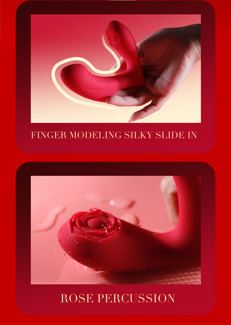 ROSE Finger Vibe Slap G Spot App Siêu Rung Điều Khiển