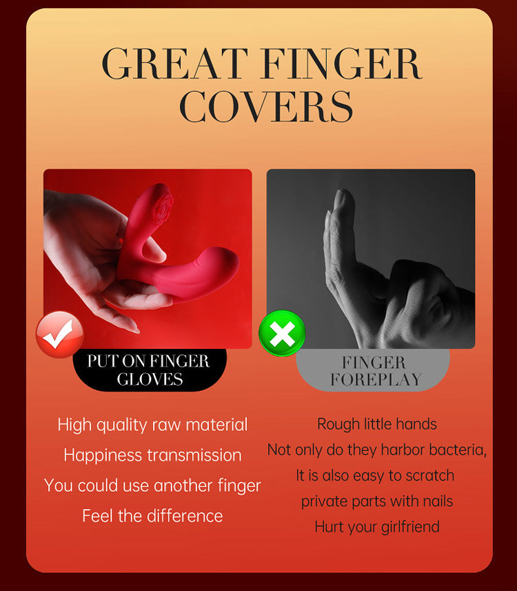 ROSE Finger Vibe Slap G Spot App Siêu Rung Điều Khiển