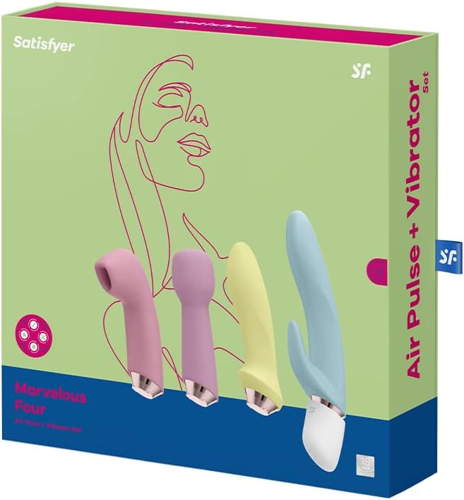 Satisfyer Marvelous Four set rung áp lực, đa dạng cực khoái