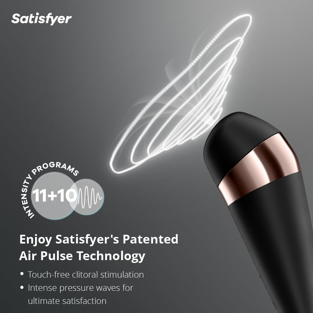 Satisfyer Pro 3+ sóng áp suất clit rung mạnh mãnh liệt