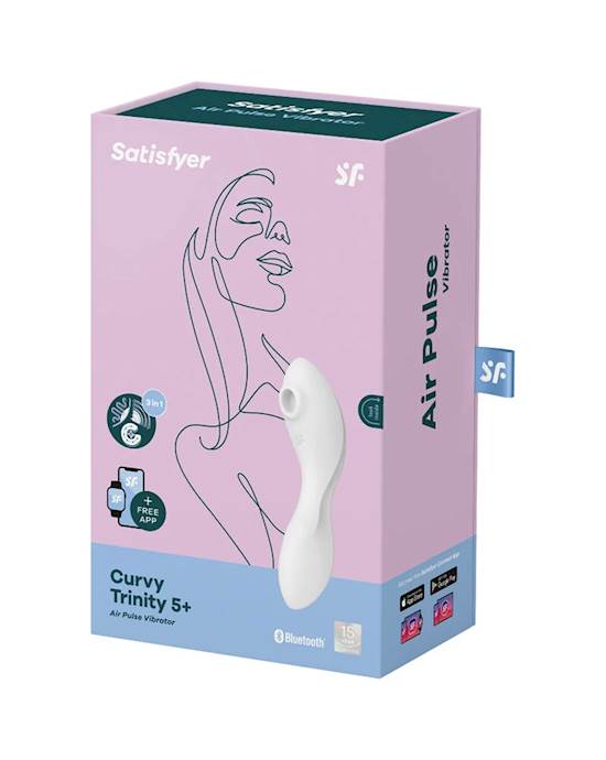 Satisfyer Curvy Trinity 5 Mút Rung 3in1 App Kết Nối Siêu Sướng