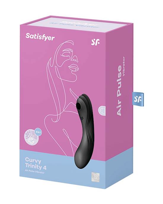 Satisfyer Curvy Trinity 4 Hút G-Spot Núm Vú Siêu Đa Năng