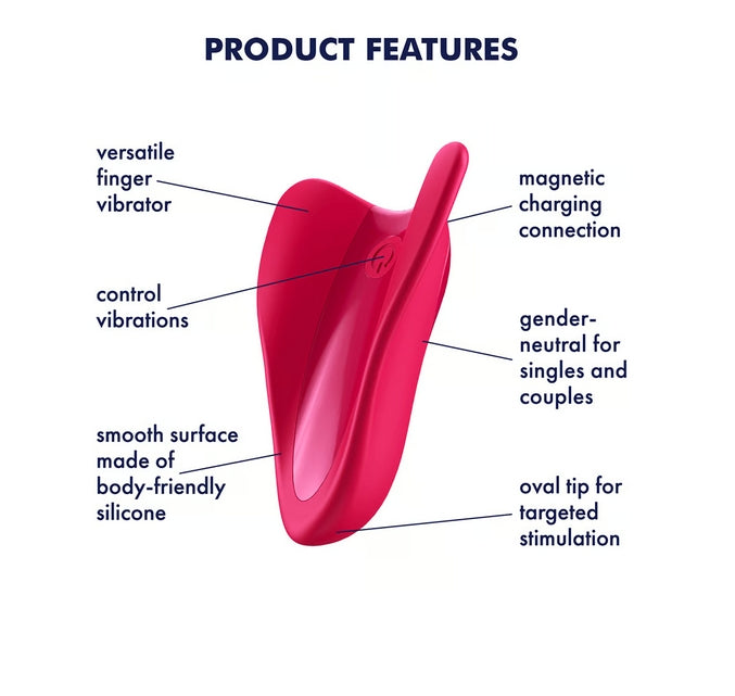 Satisfyer High Fly Ngón Tay Clit Rung Linh Hoạt