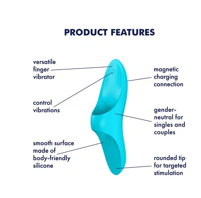 Satisfyer Teaser Ngón Tay Rung Âm Đạo Sướng Đỉnh Bí Quyết Thăng Hoa