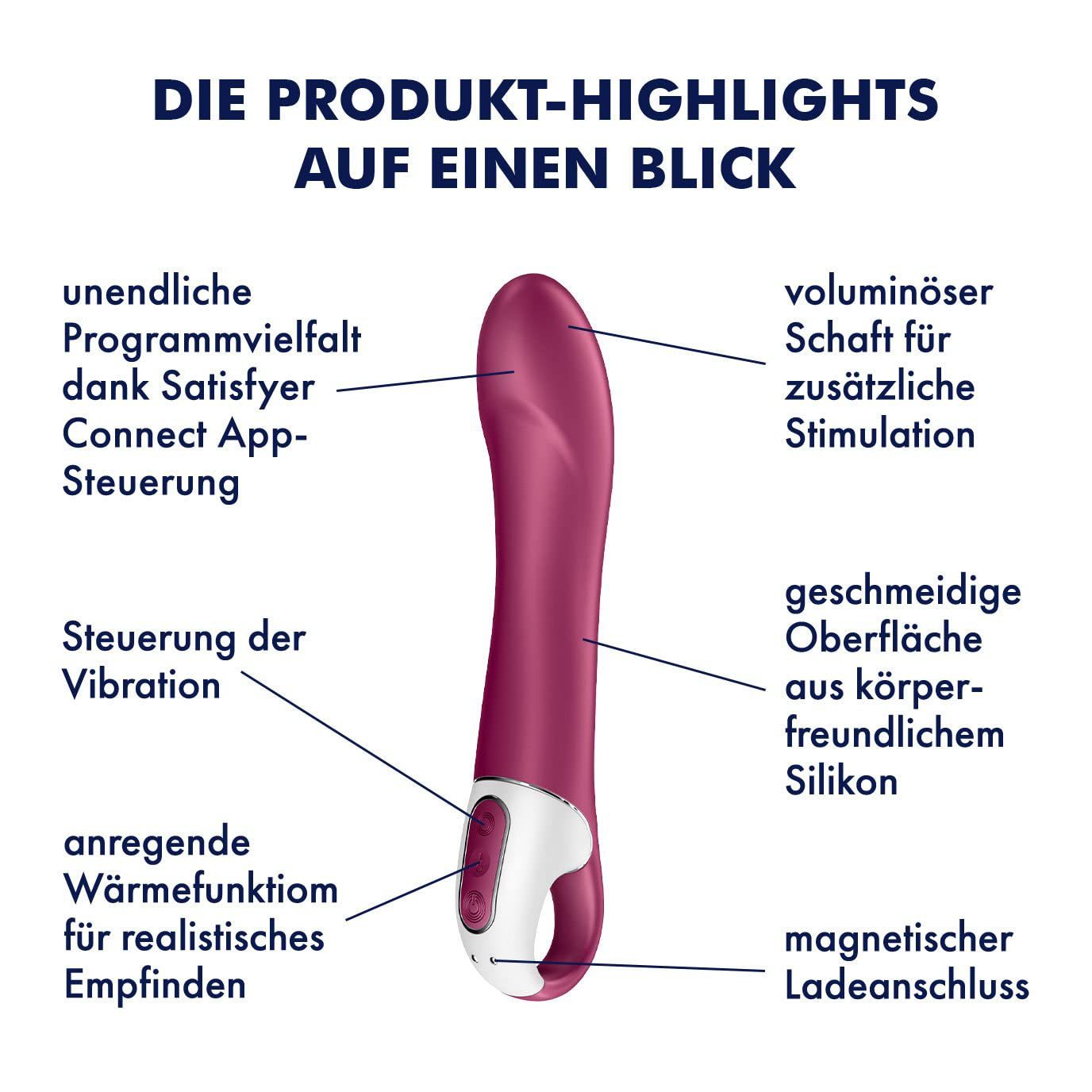 Satisfyer Big Heat G-Spot Rung Nóng App Điều Khiển