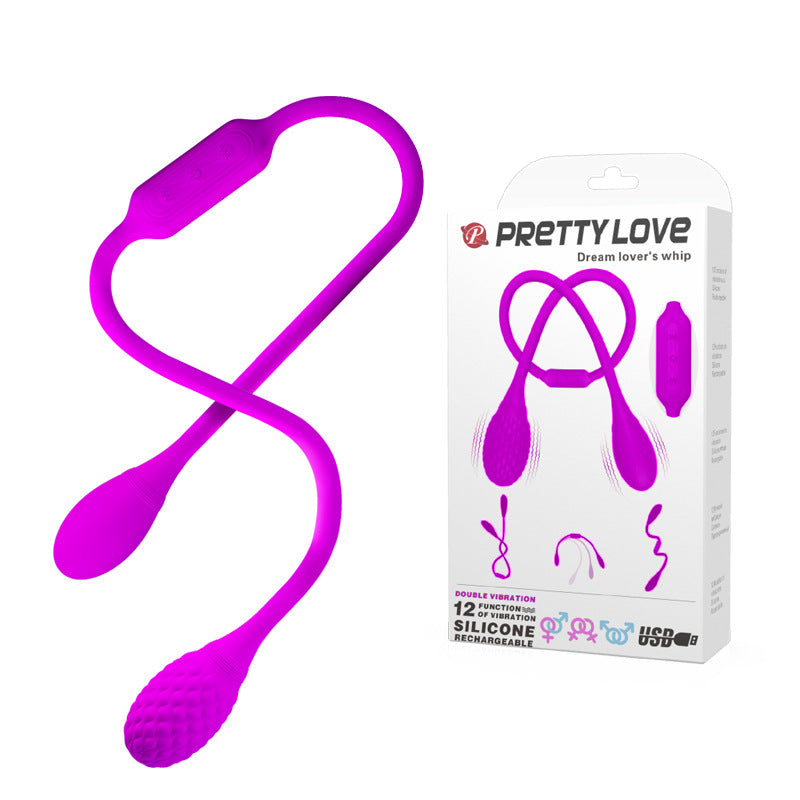 Rung Đôi Pretty Love USB Linh Hoạt Đa Điểm Rung Mạnh Khoái Lạc