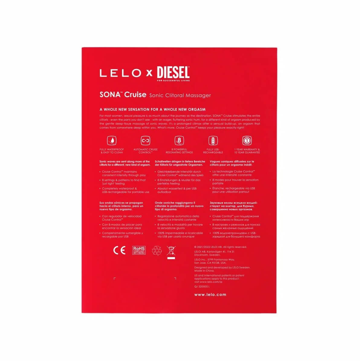 Lelo Sona Cruise Diesel Siêu Âm Sóng Âm Hạch