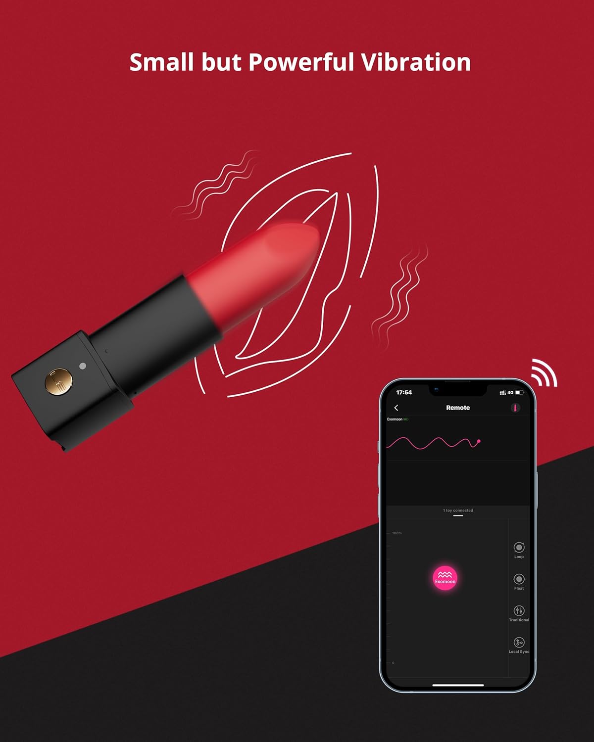 Lovense Exomoon Son Rung Bluetooth Bí Mật Mạnh Mẽ