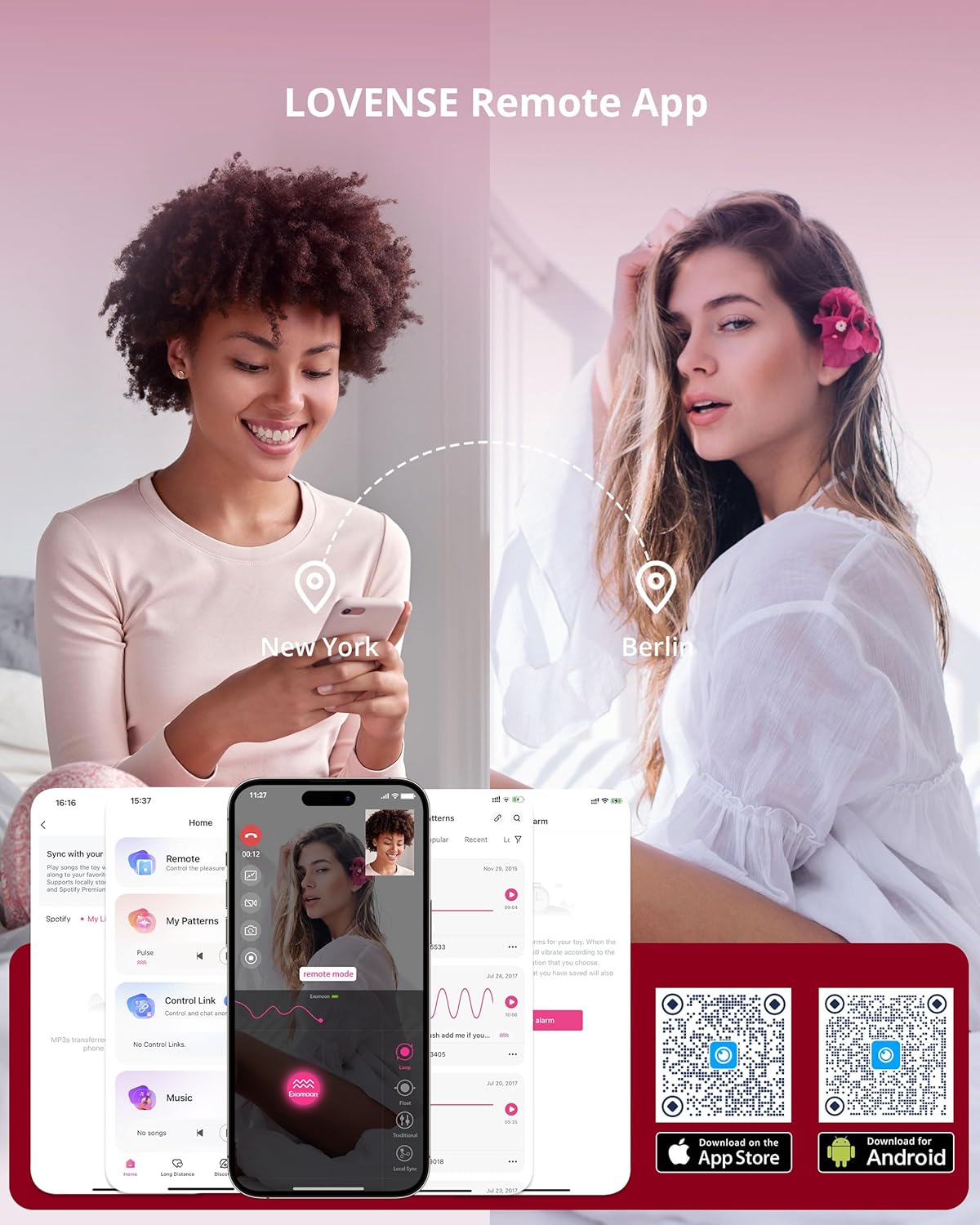 Lovense Exomoon Son Rung Bluetooth Bí Mật Mạnh Mẽ