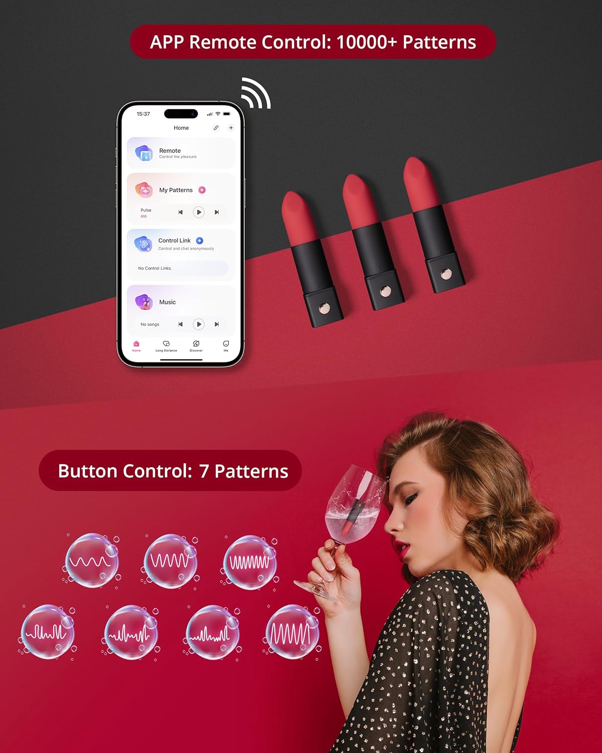 Lovense Exomoon Son Rung Bluetooth Bí Mật Mạnh Mẽ