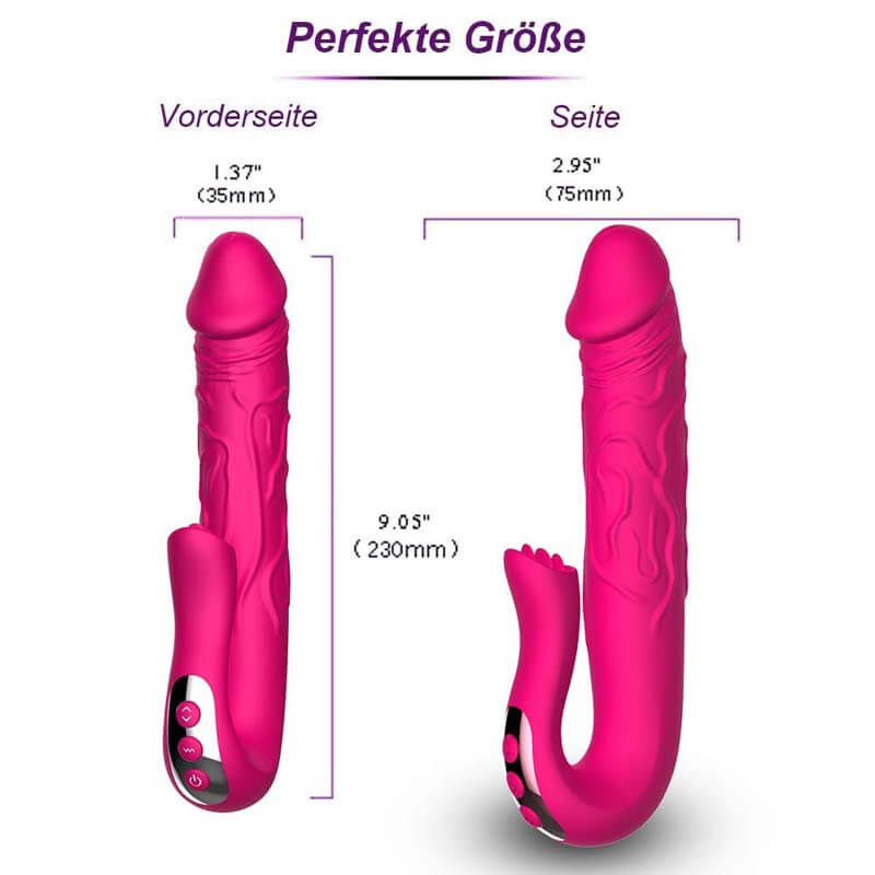Dildo Lưỡi Đôi Secwell Rung 10 Tốc Siêu Mạnh