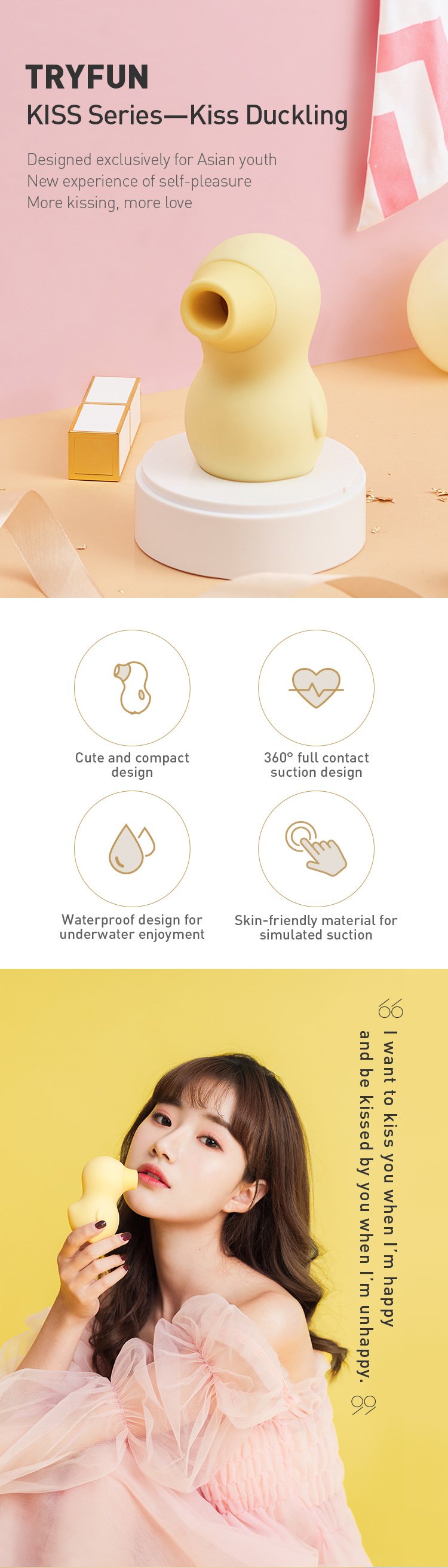 Tryfun KISS duck hút vịt massage sướng khoái cảm châu Á