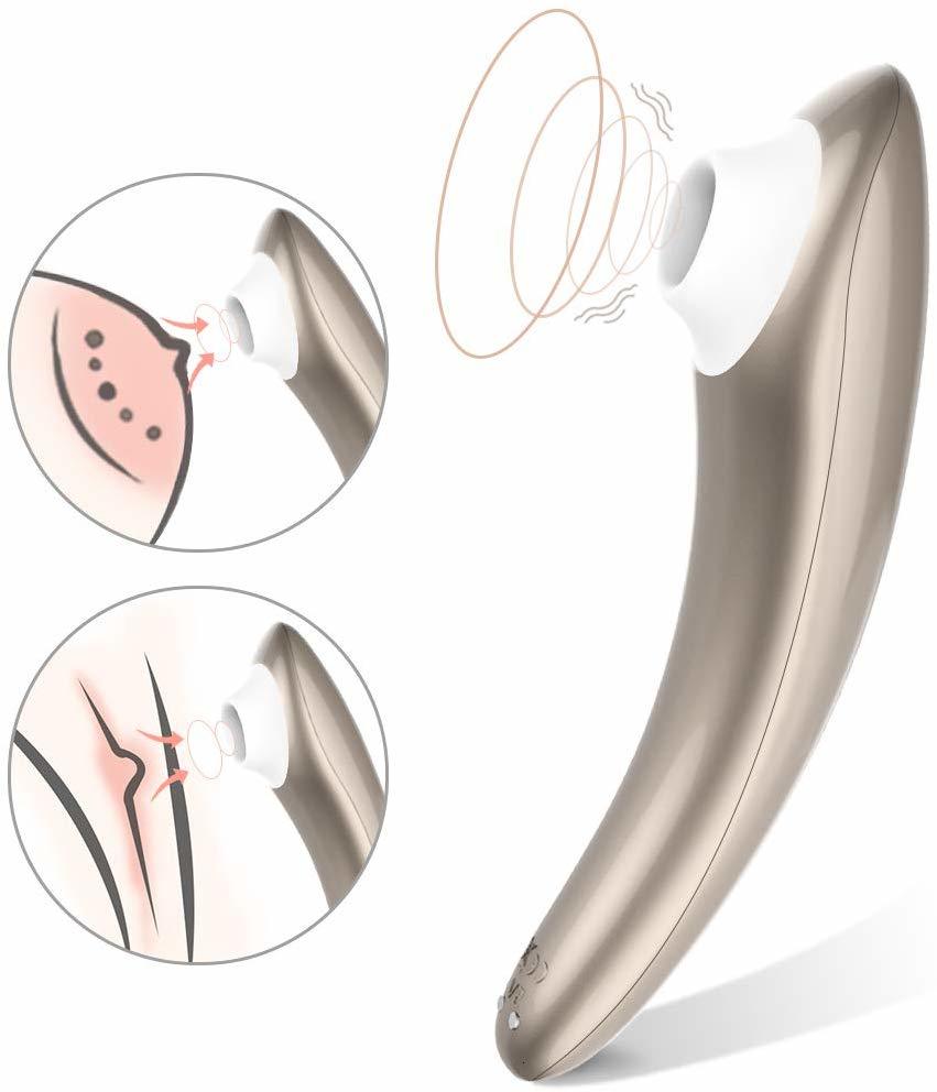DIBE Crescent Hút Rung Vàng Hồng Ergonomic Đẹp
