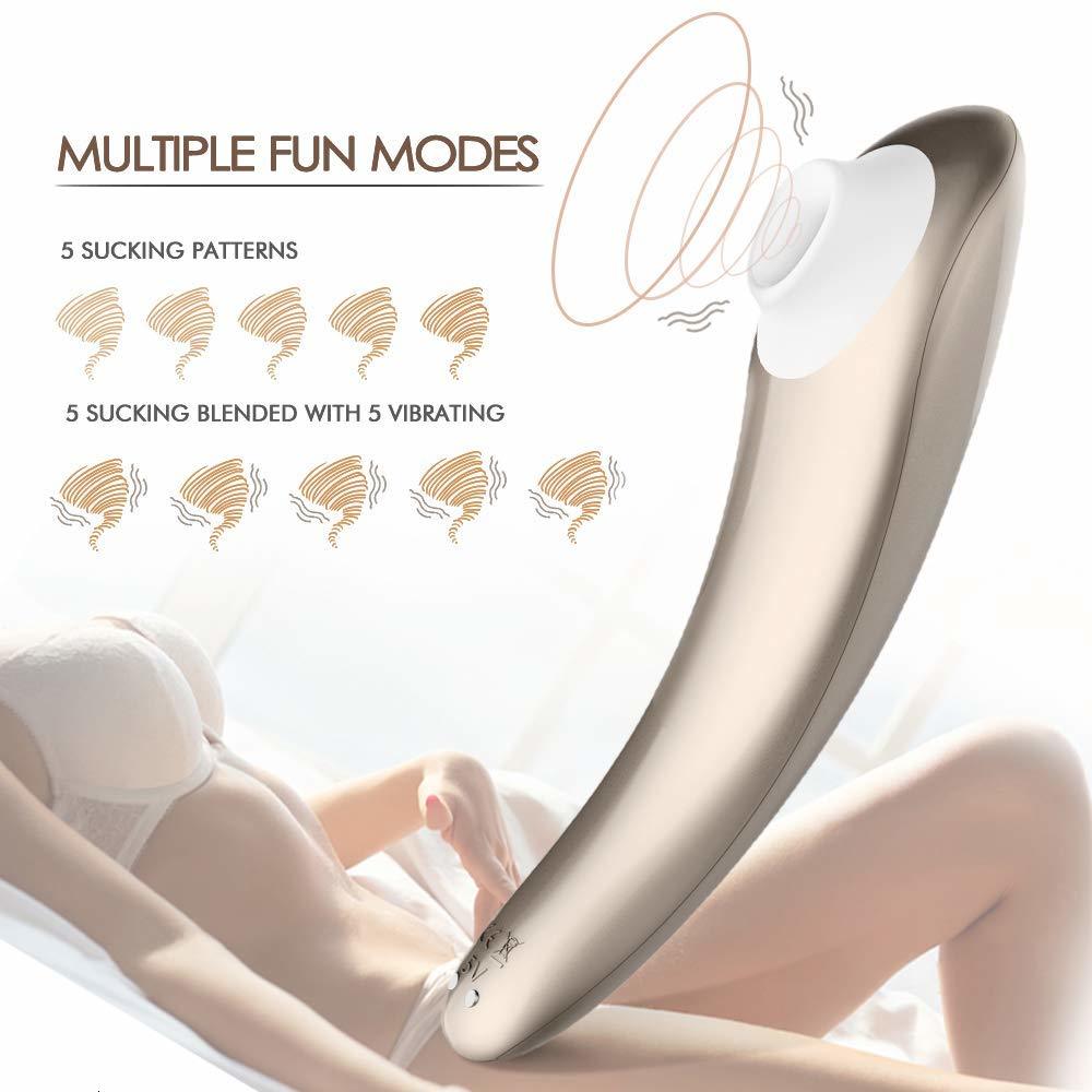 DIBE Crescent Hút Rung Vàng Hồng Ergonomic Đẹp