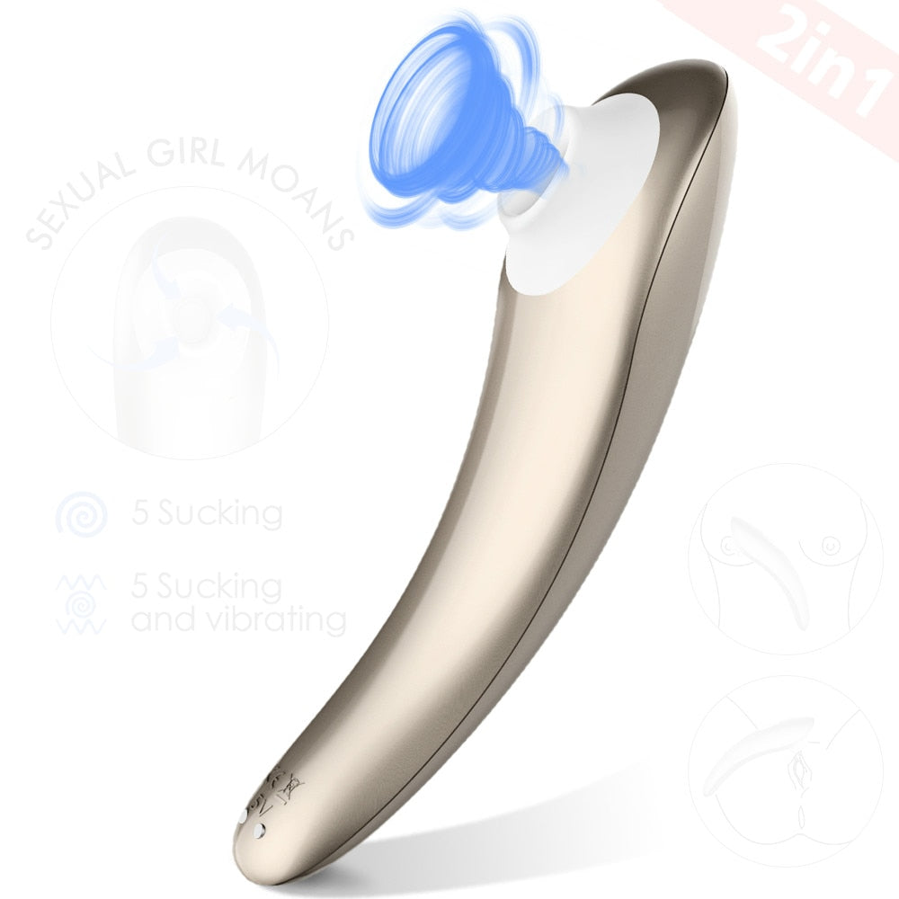 DIBE Crescent Hút Rung Vàng Hồng Ergonomic Siêu Đẹp