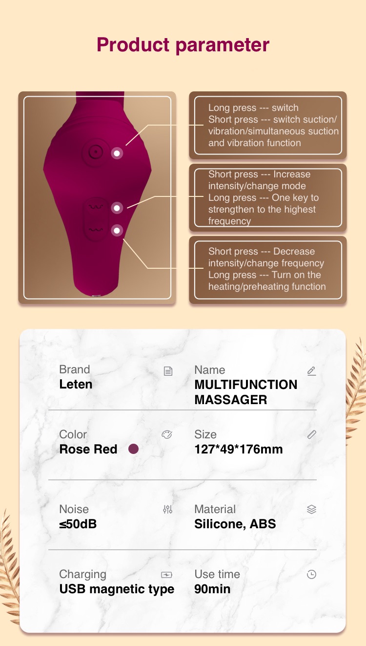 Leten Wet Hút G-Spot Nóng - Siêu Thực Đa Năng Cao Cấp