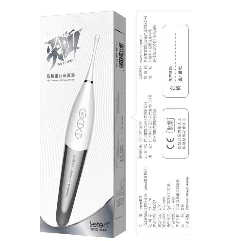 Leten Scream Clit Stimulator Tần Số Cao Rung Điên Cuồng