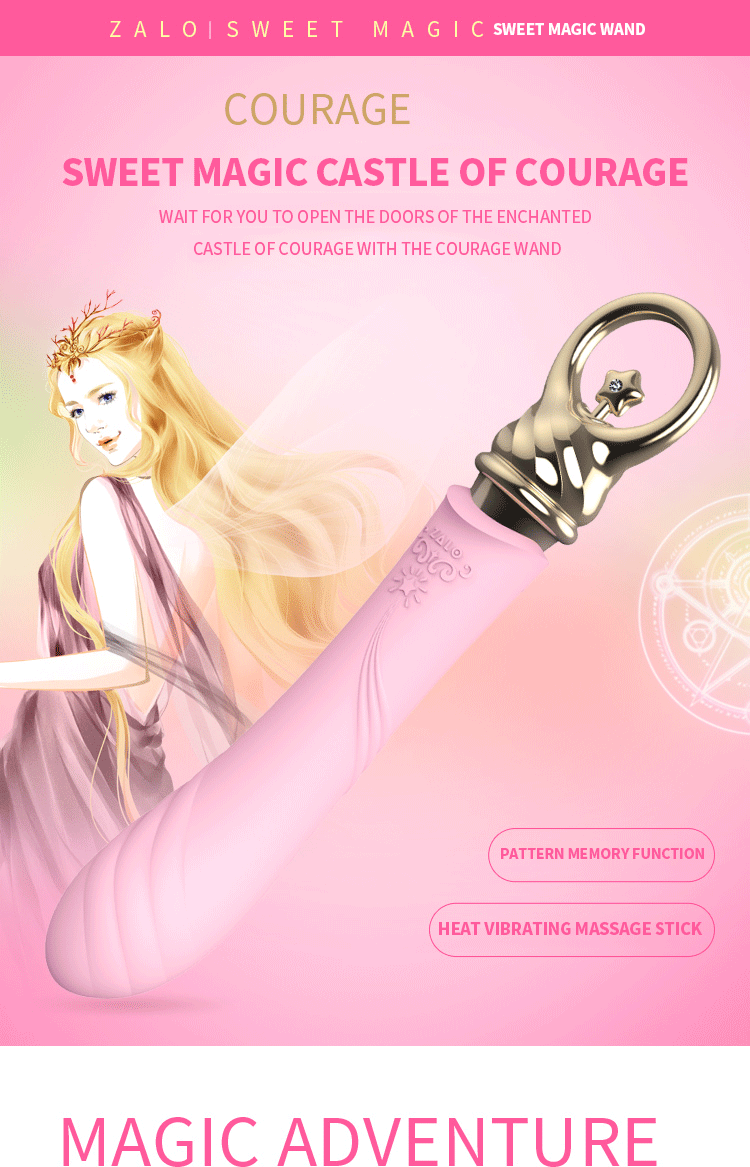 ZALO Courage Massager G-spot Nóng Clit Linh Hoạt Đỉnh Cao