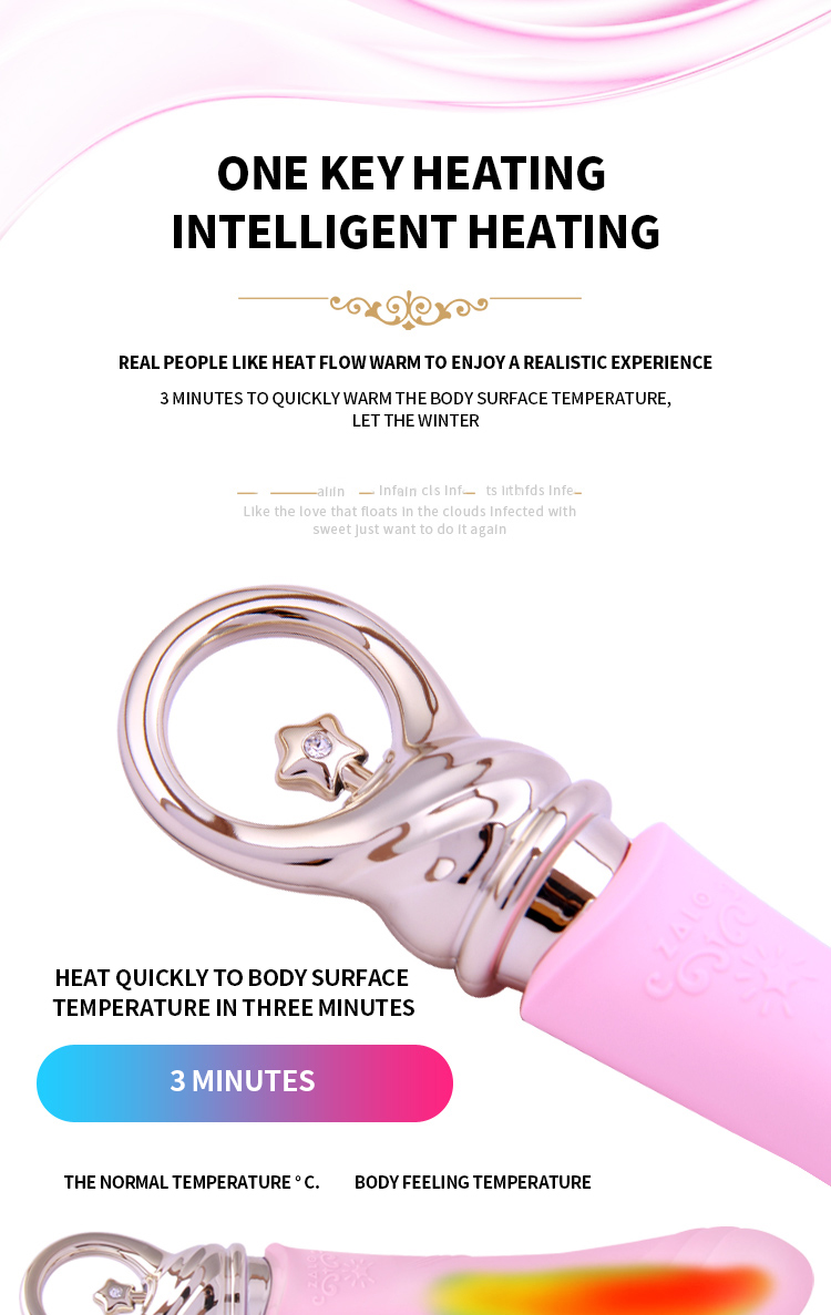 ZALO Courage Massager G-spot Nóng Clit Linh Hoạt Đỉnh Cao