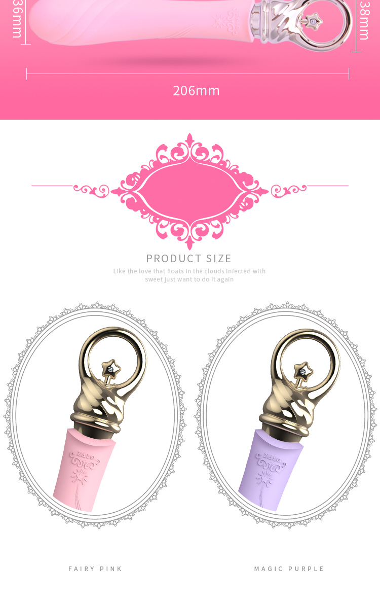 ZALO Courage Massager G-spot Nóng Clit Linh Hoạt Đỉnh Cao