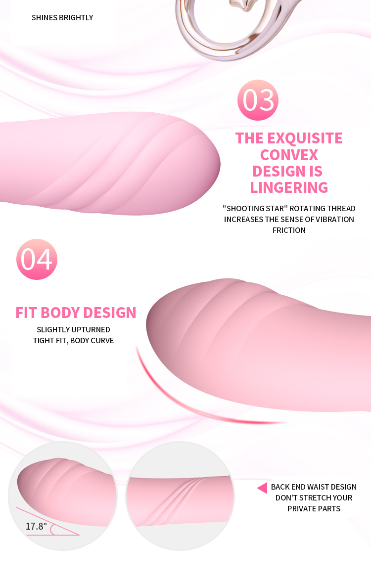 ZALO Courage Massager G-spot Nóng Clit Linh Hoạt Đỉnh Cao