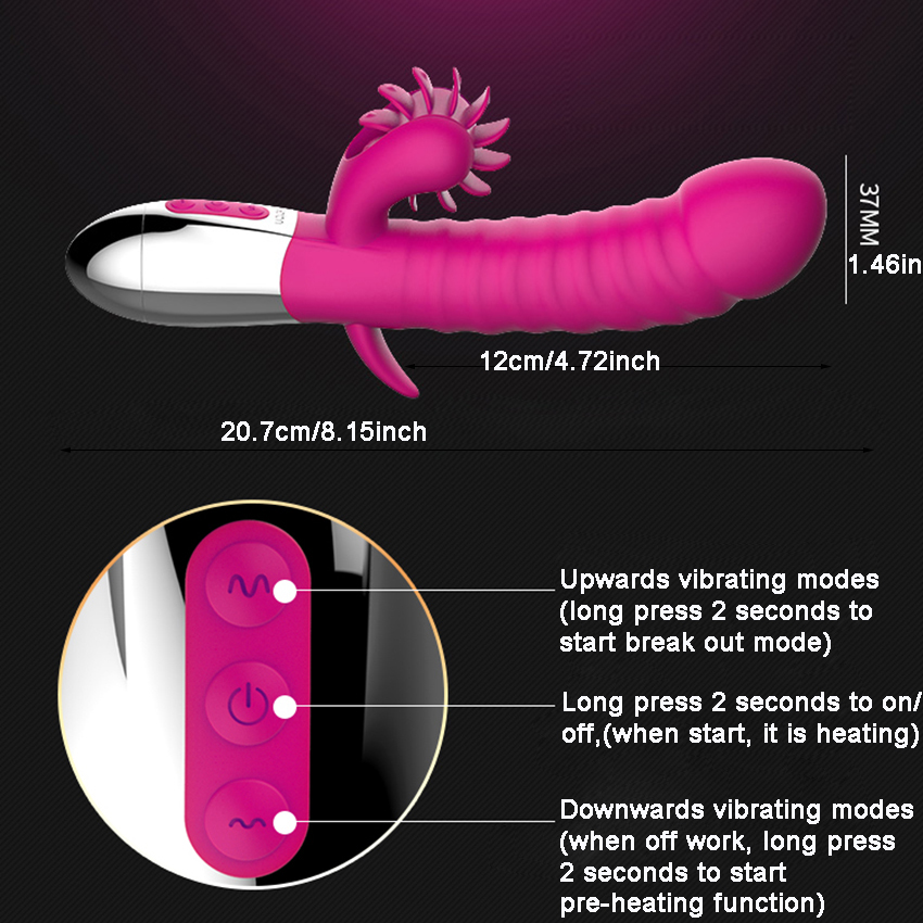 Leten Tongue Lưỡi Massage Clit Nóng Bỏng[eis]​