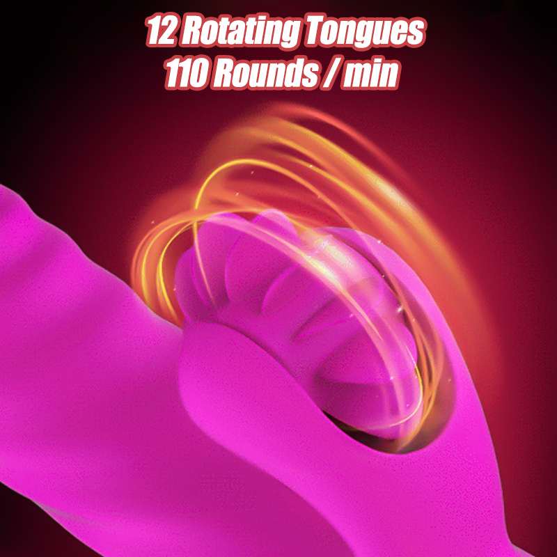 Leten Tongue Vibrator Lưỡi Massage Clit Nóng Siêu Mạnh Mẽ