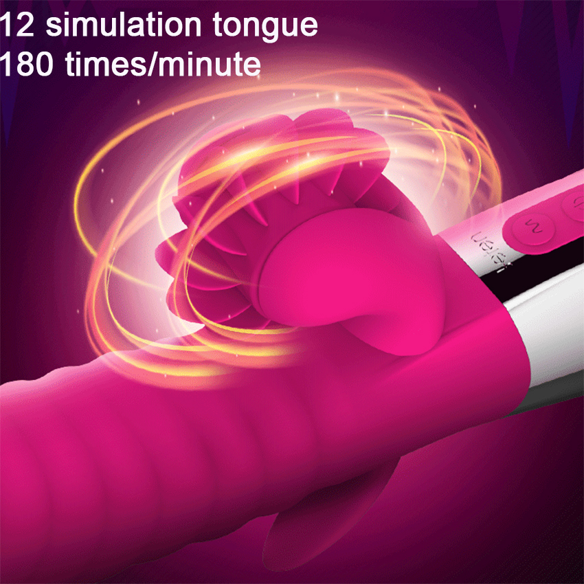 Leten Tongue Vibrator Lưỡi Massage Clit Nóng Siêu Mạnh Mẽ