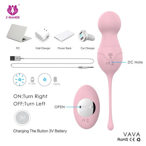 Trứng Rung VAVA S068 G-spot Điều Khiển Cực Phê