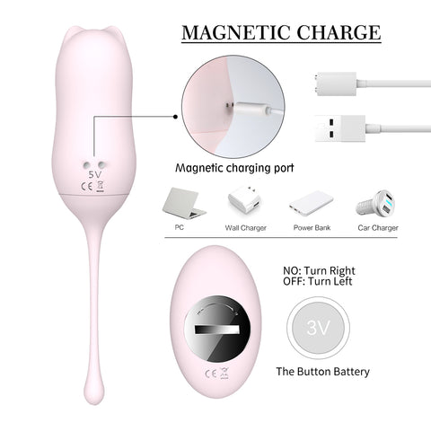 Miaou S-hande Kegel Balls Rung Remote Meow Kích Thích Đam Mê