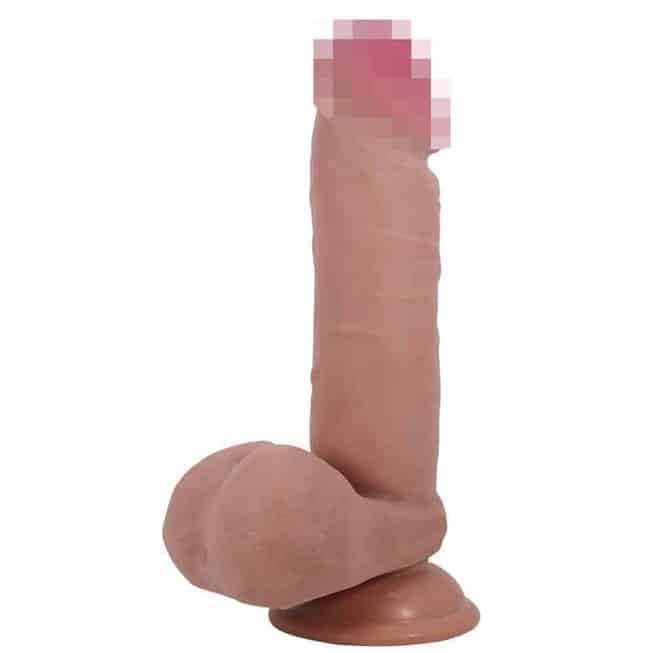 Baile Sliding Skin Dildo 20cm Da Trượt Thực