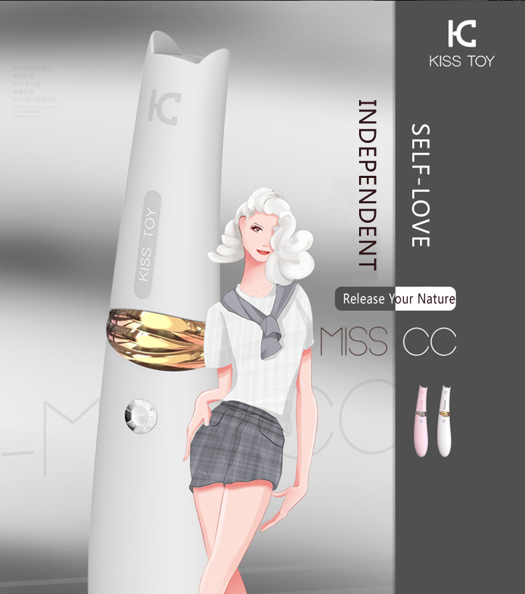 Kisstoy MISS CC Hút Rung Silicone Mèo Dễ Thương Tinh Tế