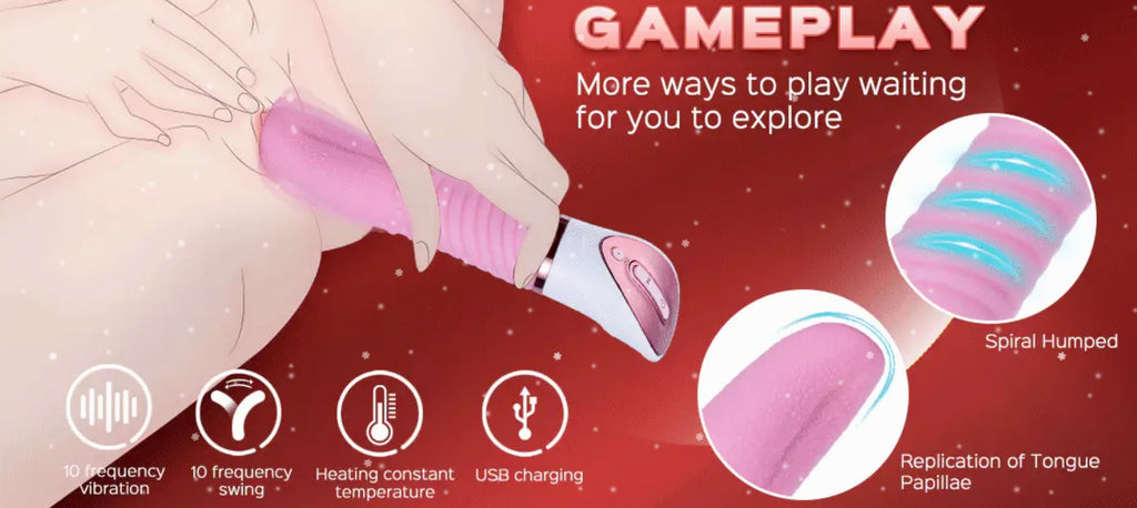 Tongue Demon Rung Nóng Lưỡi Mút Đa Năng Khát Khao Điên Cuồng