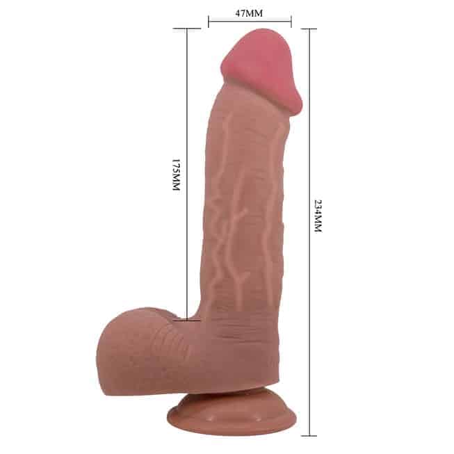 Baile Sliding Skin 23.4cm Da Trượt Nâu Thật Động