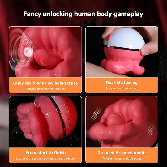 Lưỡi Big Mouth Hút Rung Oral Chân Thực Đỉnh Khủng