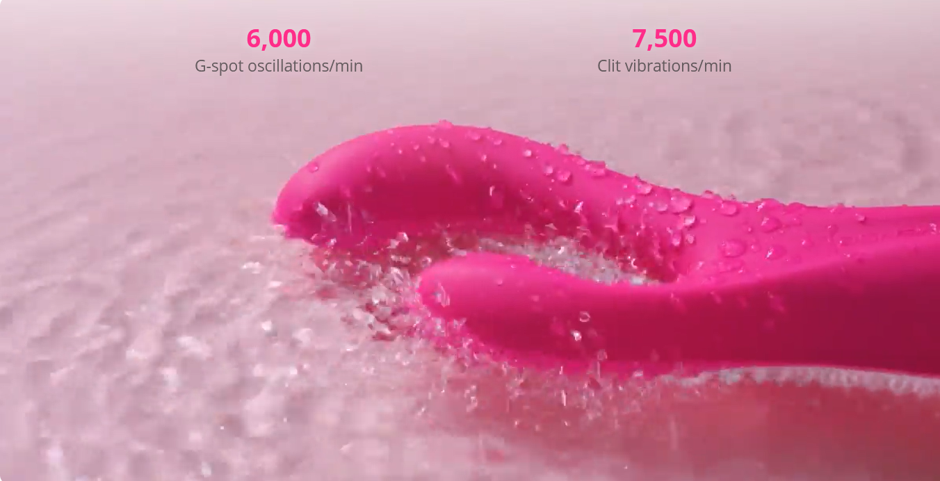 Lovense Osci 3 Rabbit Nóng Remote G-Spot