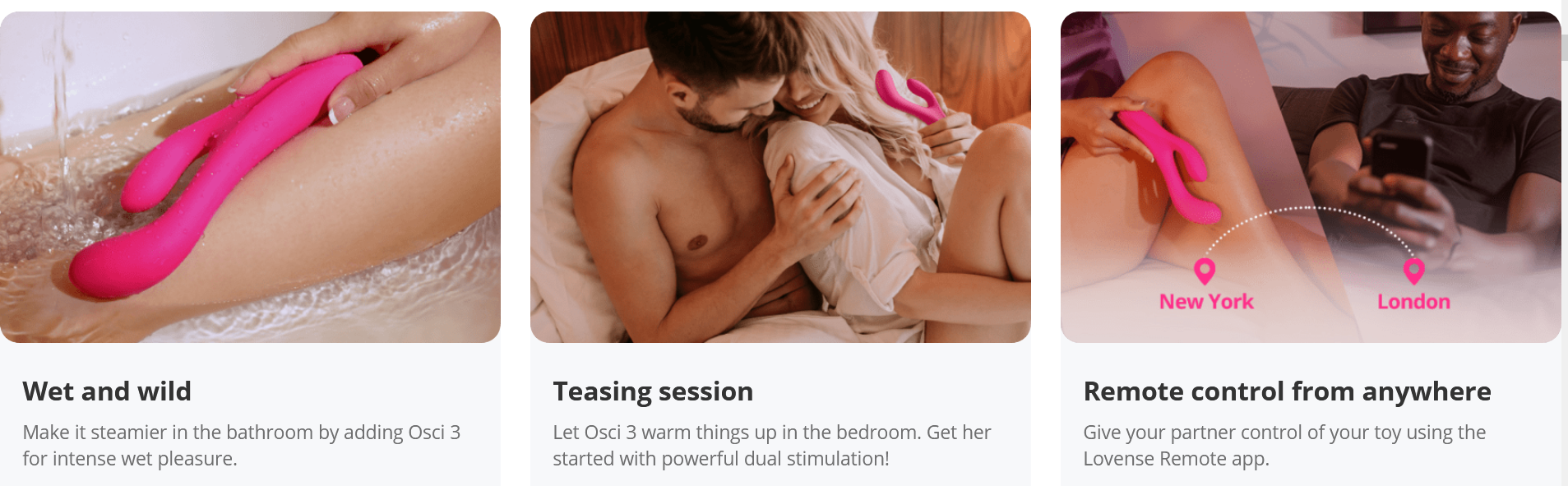 Lovense Osci 3 Rabbit Nóng Remote G-Spot