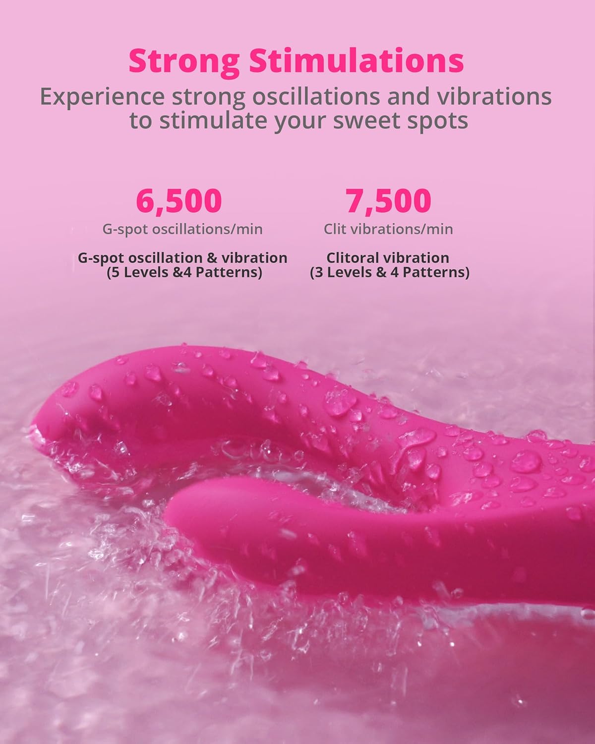 Lovense Osci 3 Rabbit Nóng Remote Thumping G-Spot Đỉnh Cao