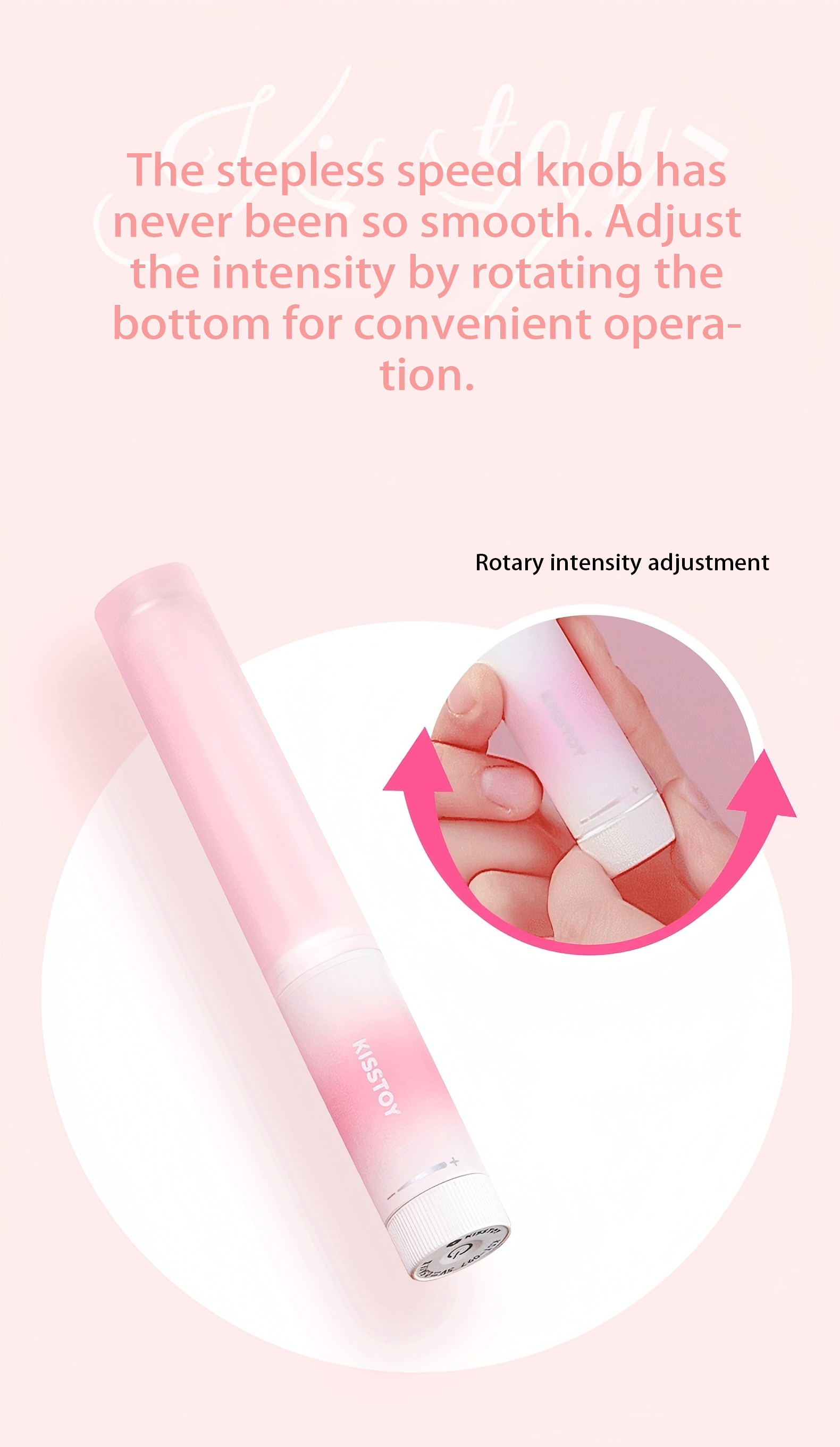 Kisstoy Cherry Lipstick Rung 7Mode Sưởi Xinh Đỉnh