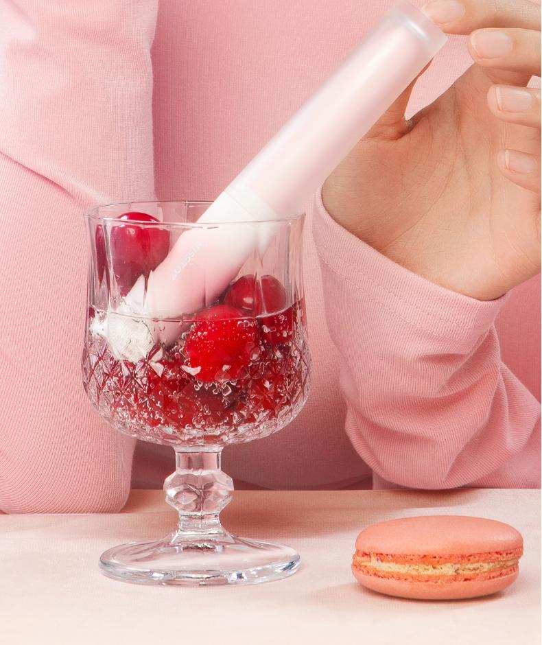 Kisstoy Cherry Lipstick Rung 7Mode Sưởi Xinh Đỉnh