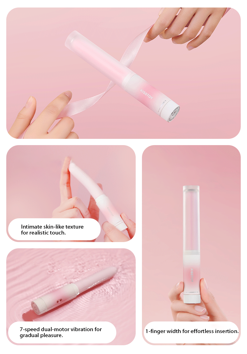 Kisstoy Cherry Lipstick Rung 7Mode Sưởi Xinh Đỉnh