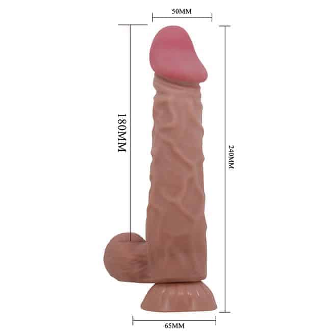 Baile Sliding Skin Dildo 24cm Da Trượt Thực Tế