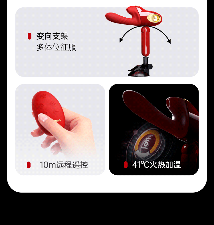 Leten Dildo Đẩy Sưởi 37mm Hút Rung Tự Do