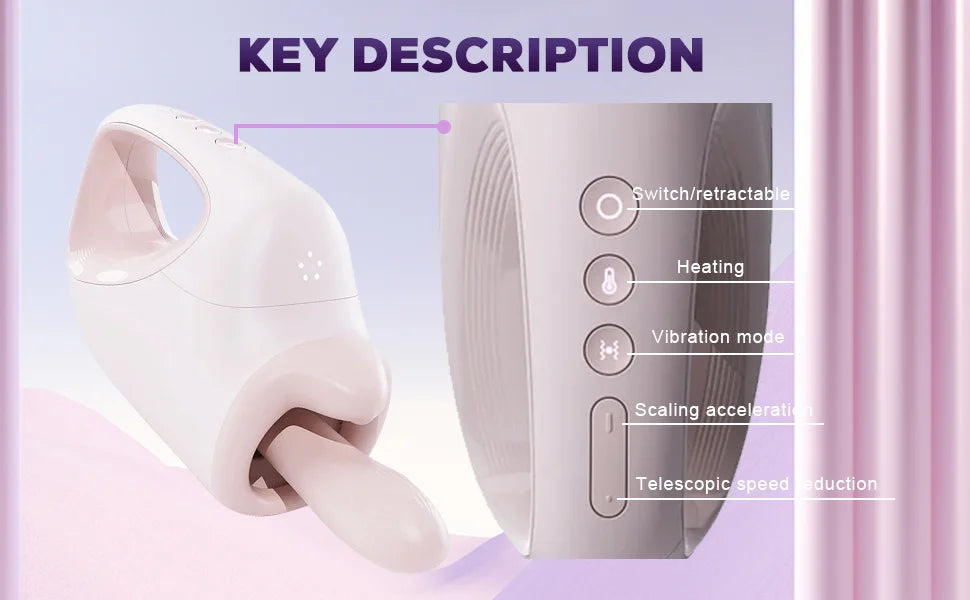 AK G1 Thủ Dâm Tự Động Telescopic Rung Cầm Tay