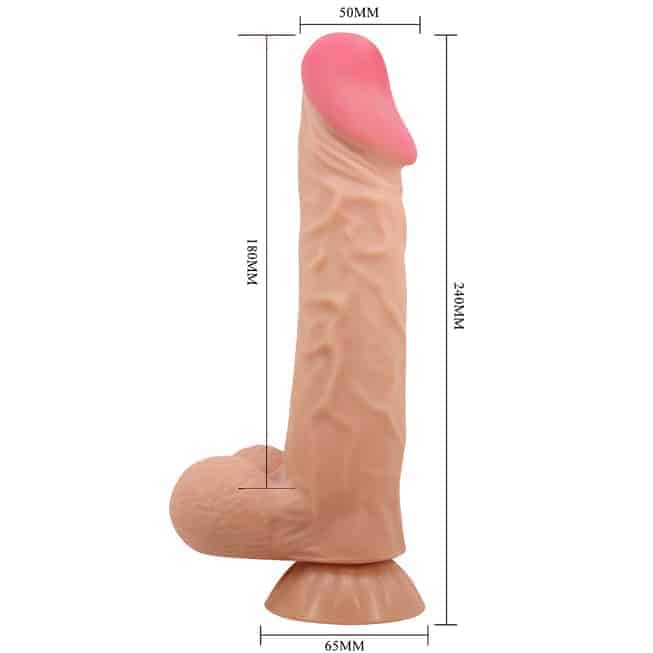 Baile Sliding Skin Dildo 24cm Da Động Vibro