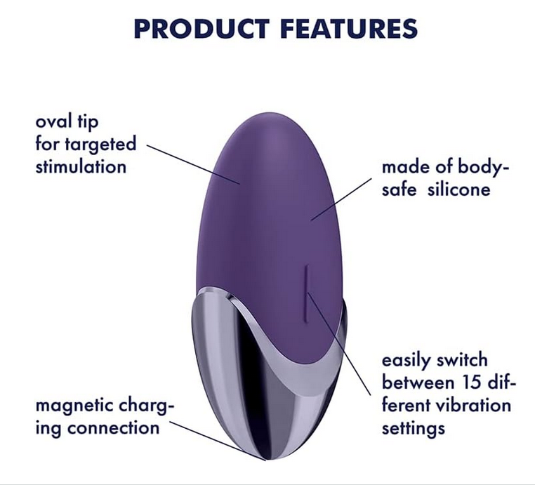 Satisfyer Purple Pleasure Lưỡi Rung Âm Hạch Mạnh