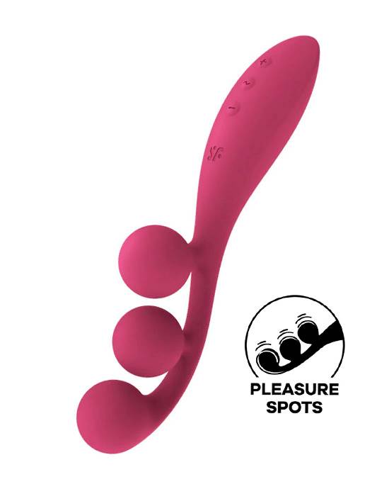 Satisfyer Tri Ball Rung Đa Điểm Hồng