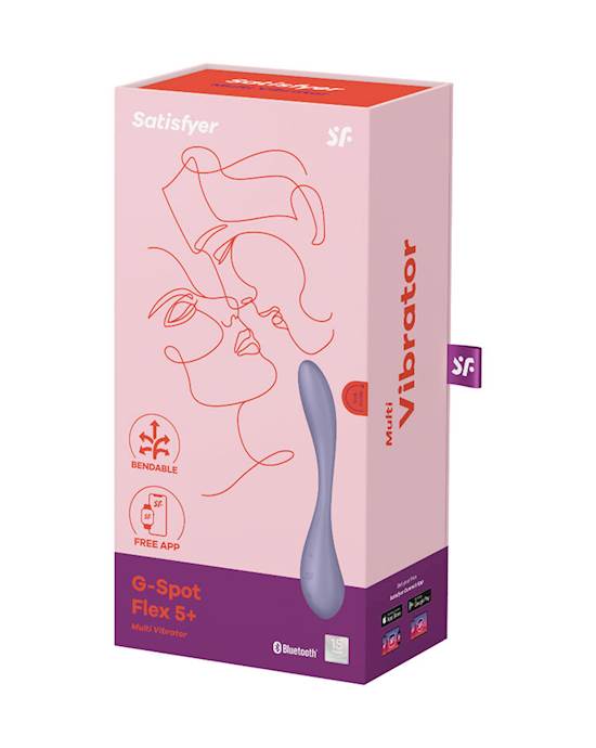 Satisfyer G-Spot Flex 5 App Tím Xăng 7.7" Linh Hoạt Sướng