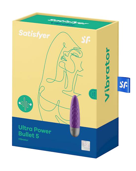 Ultra Power Bullet 5 Rung Đen Tím 3.8" Siêu Sâu